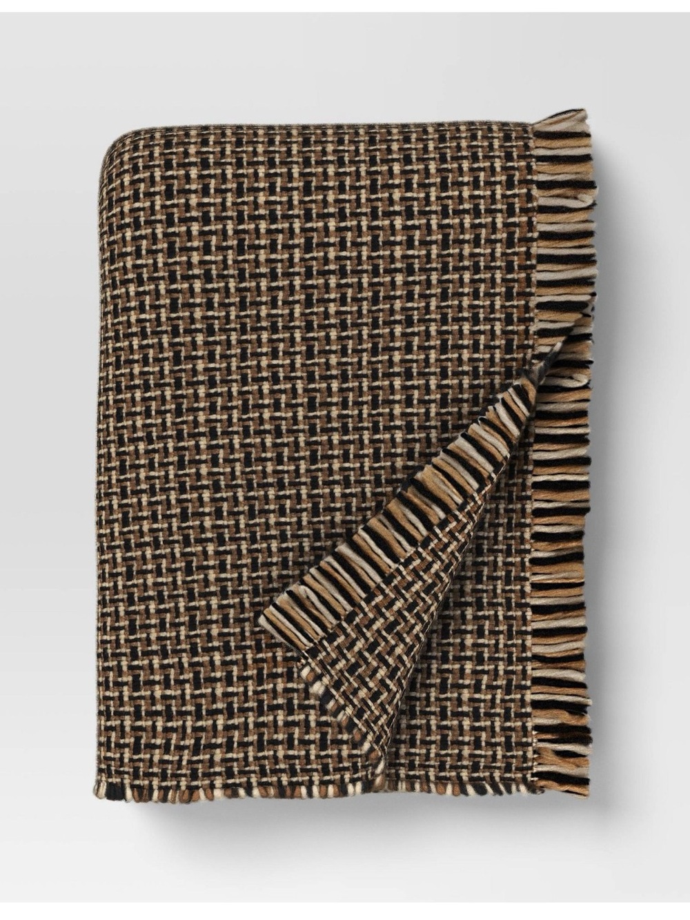Threshold Woven Throw Blanket- Cream/Neutral/Black